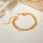 Alyssa Gold Bracelet - Excluze