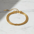 Alyssa Gold Bracelet - Excluze
