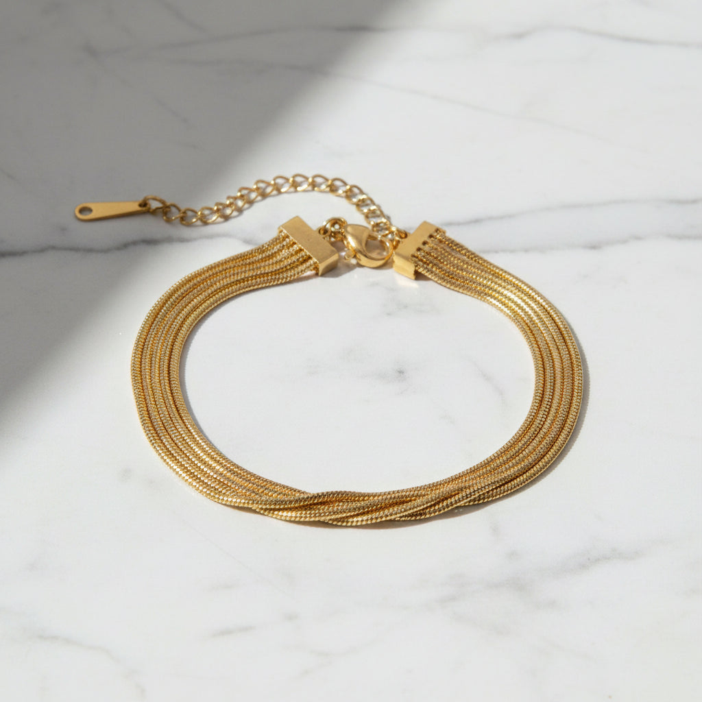 Alyssa Gold Bracelet - Excluze
