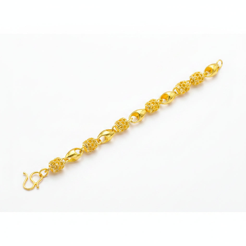 Gold-plated brass bracelet - Excluze