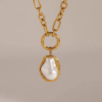Shelby Baroque Pearl Pendant Necklace