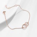 Isabelle Gold Hoop Bracelet - Excluze