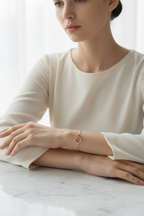 Isabelle Gold Hoop Bracelet