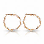 Metal Pearl Earrings Earrings - Excluze