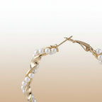 Metal Pearl Earrings Earrings - Excluze